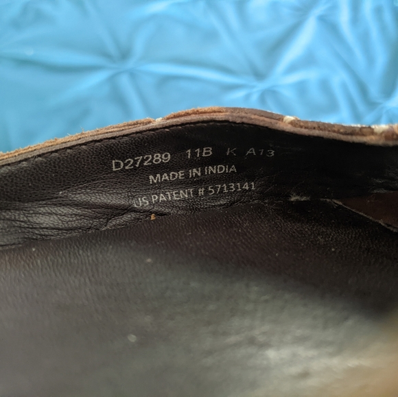 Cole Haan Peek Toe Slip In Woven Leather Flats, size 11B Very good condition. - Picture 4 of 6